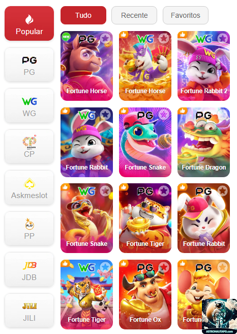 Experiência de Jogos astronautapg.com